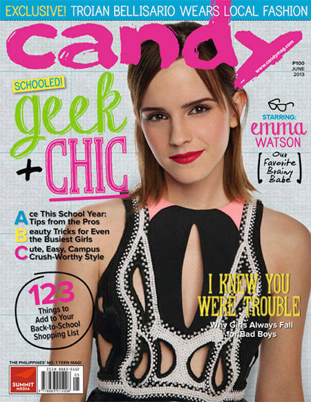 Emma Watson on the June cover of Candy Magazine