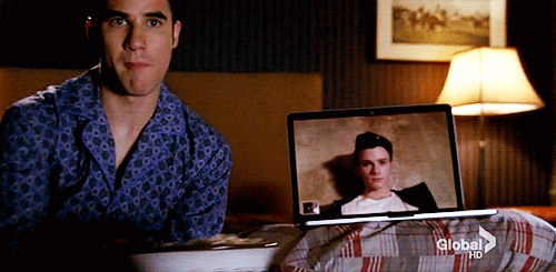 Darren Criss on Glee GIF