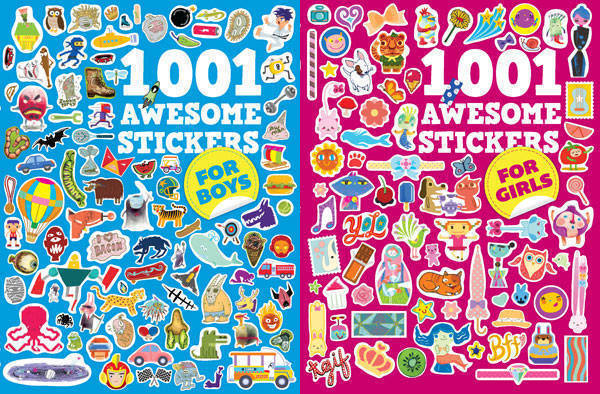 1001 Awesome Stickers For Girls and For Boys
