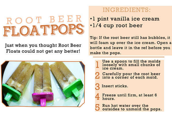 Root Beer Float Pops