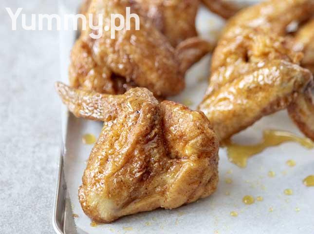 Sticky Honey-Orange Chicken Wings 