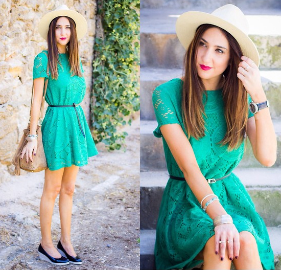 Cute Summer Outfit: Hat and Dress