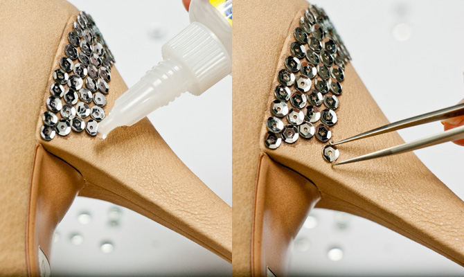 Diy sales embellished heels