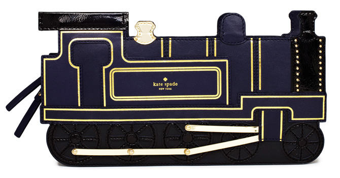 kate spade train clutch