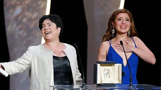 Jaclyn Jose and Andie Eigenmann during an award show