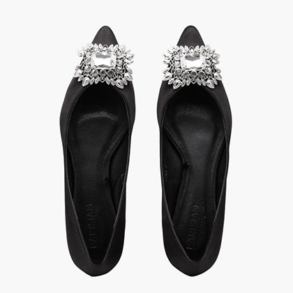 office black flat shoes