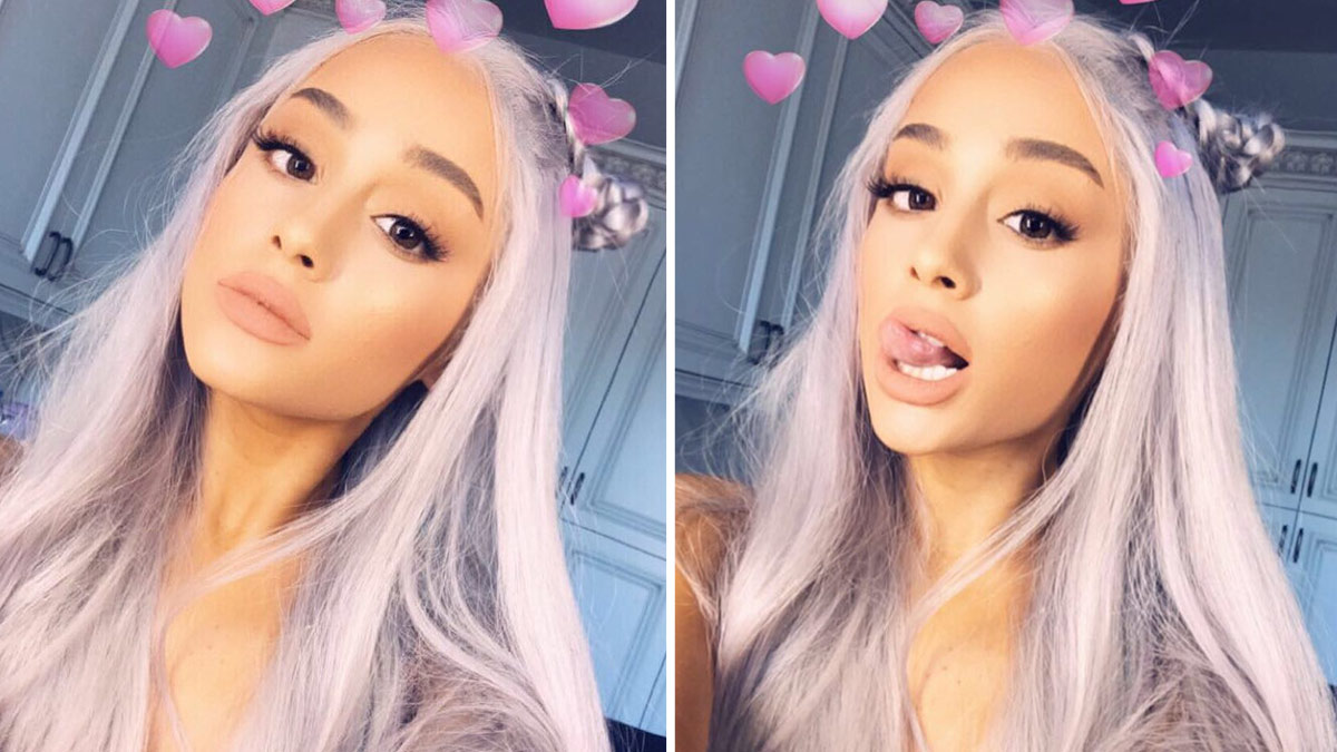 The Secret to Ariana Grande's Blue Grey Hair - wide 6