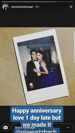 Pia Wurtzbach And Marlon Stockinger Anniversary Posts