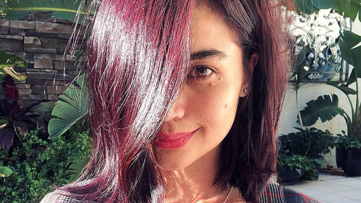 hair color, hairstyle, anne curtis salon, red wine hair, mulberry wine hair...