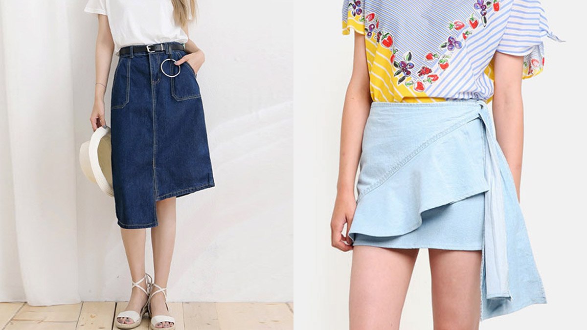 15 Cute Jean Skirt Outfit Ideas 2022 How To Wear A Denim Skirt | lupon ...