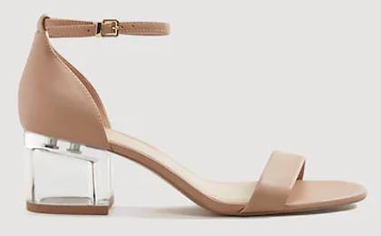 charles and keith glass heels