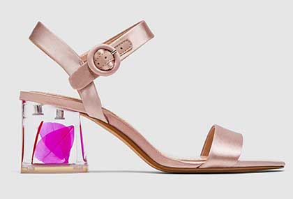 perspex heels zara