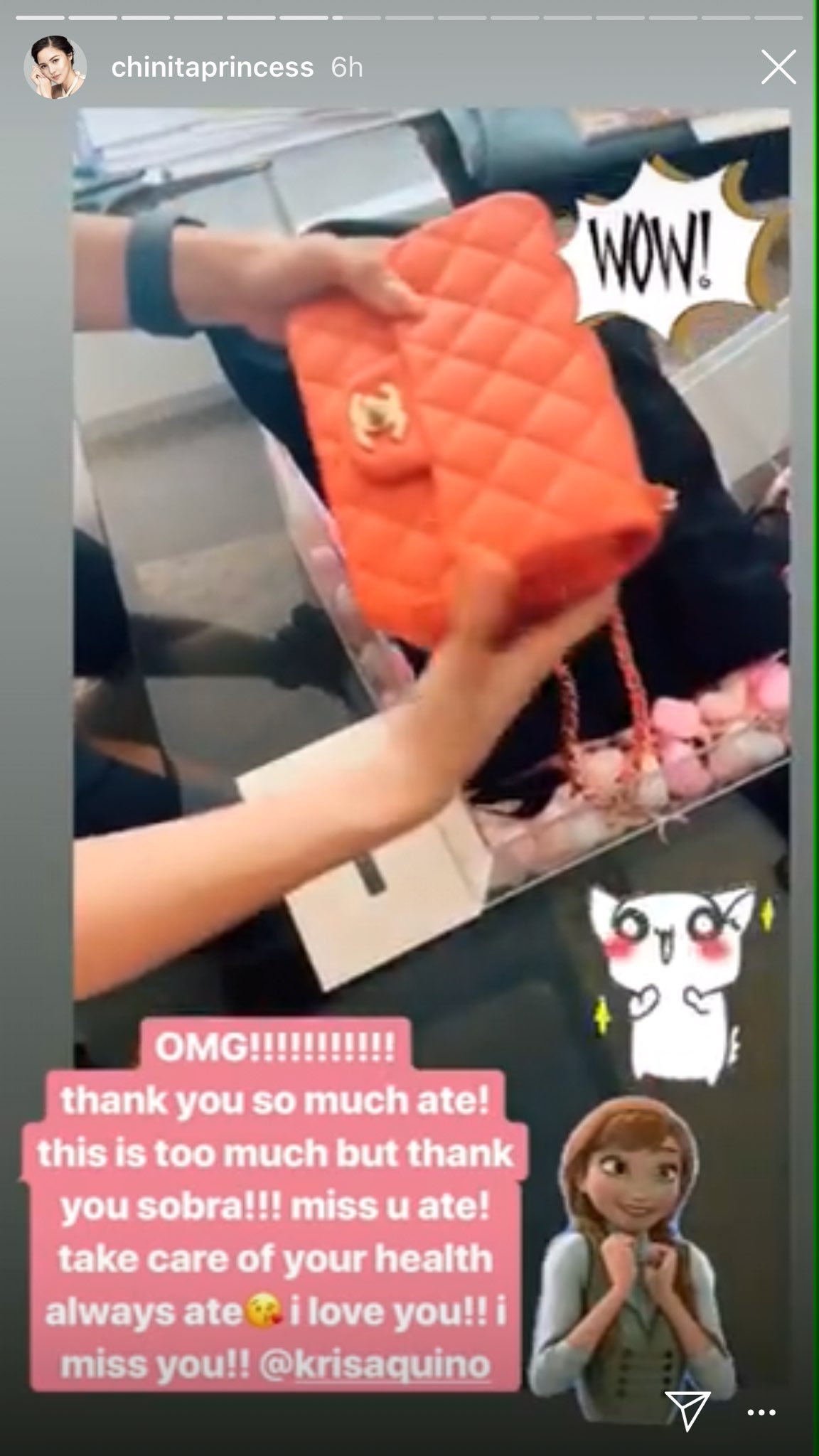Here's the Hermès bag Kris Aquino gave to Kim Chiu