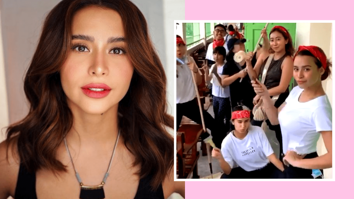 Yassi And Issa Pressman Volunteer For Brigada Eskwela