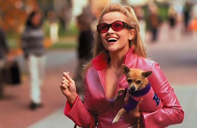 Reese Witherspoon in Legally Blonde.