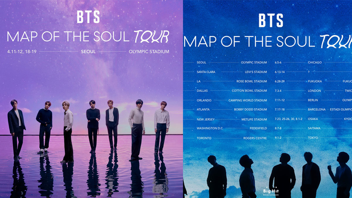 BTS Map Of The Soul Tour Dates