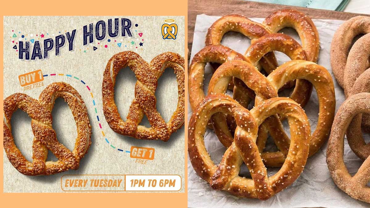Check Out Auntie Anne's Buy 1, Get 1 Tuesday Promo