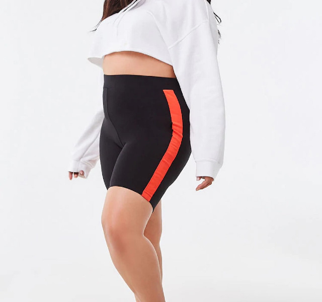 women's plus size cycling shorts