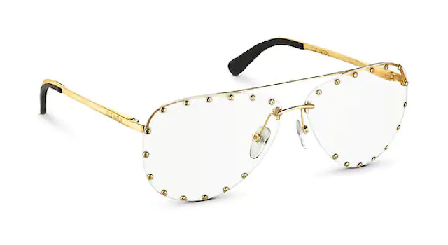Louis Vuitton Glasses Full Flooded With 624 Diamonds 7.78 Carats Celebrity