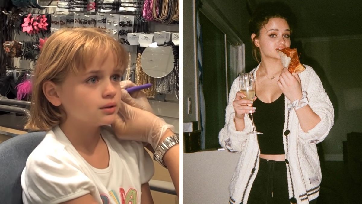 Joey King getting her ears pierced at 10 years old