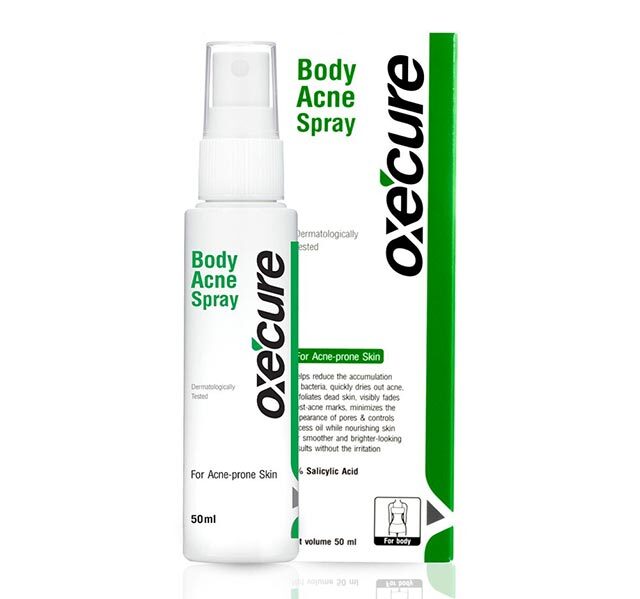 Best Treatment For Acne On The Chest: Oxecure Body Acne Spray