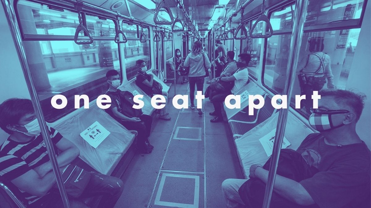 one seat apart in public transport