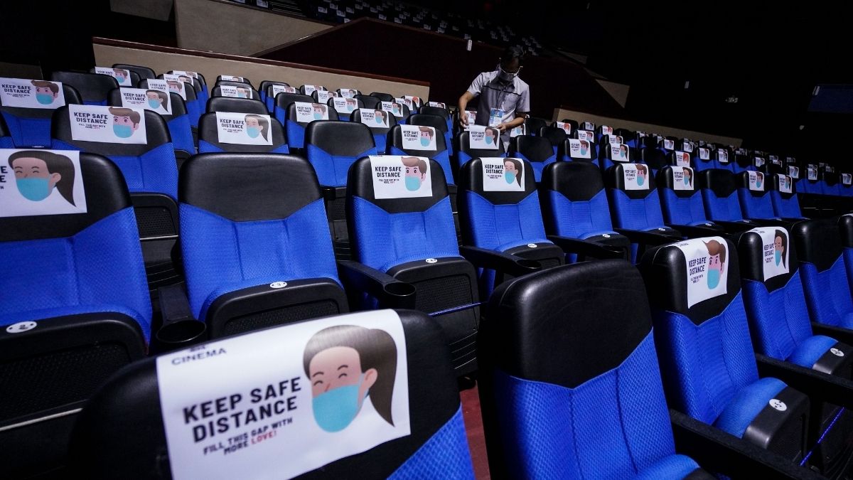 SM City Taytay disinfecting cinemas and movie theaters before reopening