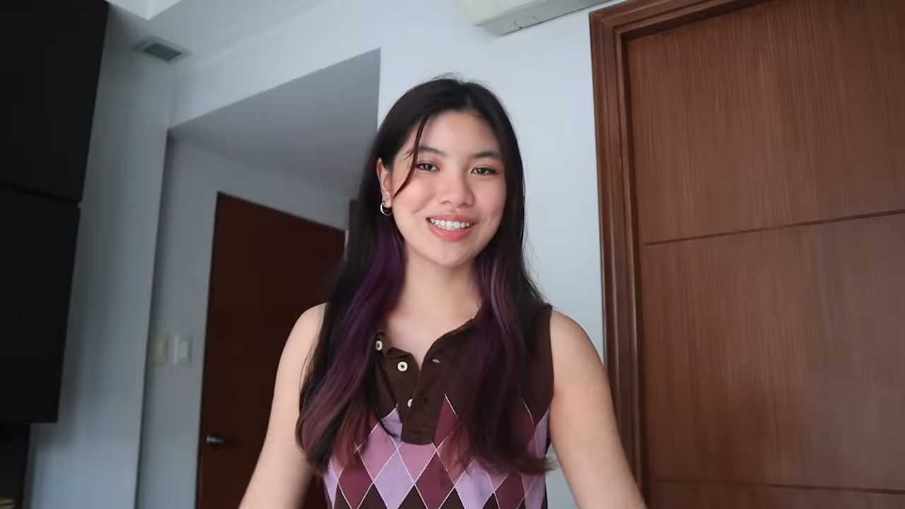 Bianca Gan's Low-Key Purple Hair Color Makeover