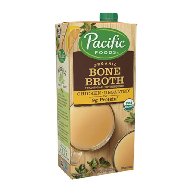 Bone Broth Benefits: Pacific Foods Organic Bone Broth Chicken Unsalted