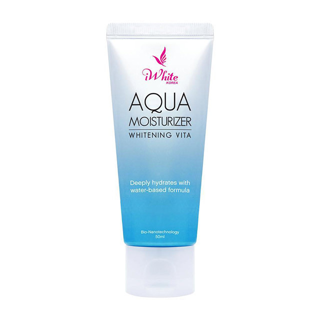 Routine for clear skin: iWhite Korea Whitening Aqua Moisturizer Vita