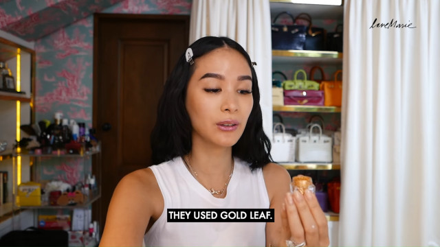Heart Evangelista Skincare Routine: mix gold leaf with your skincare products