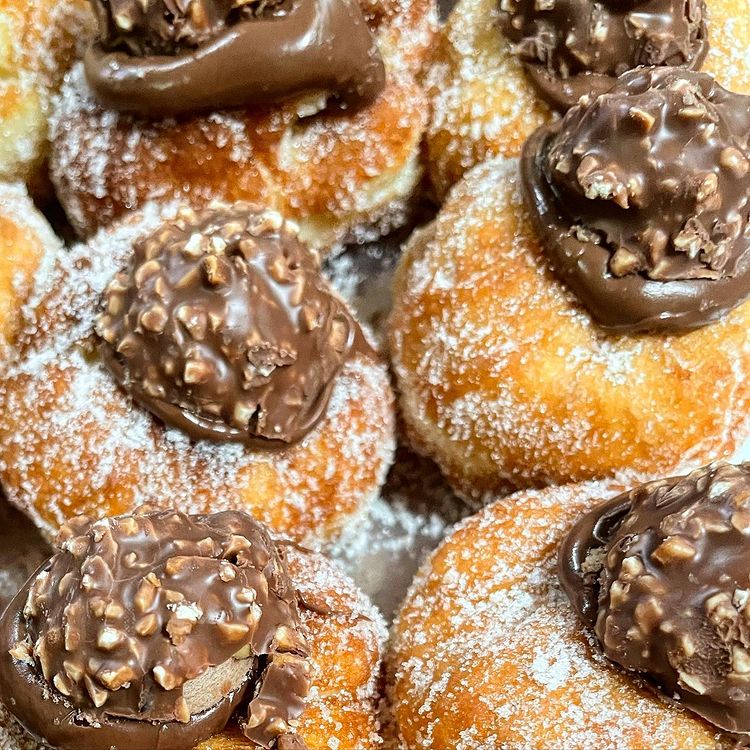Ferrero brioche donuts