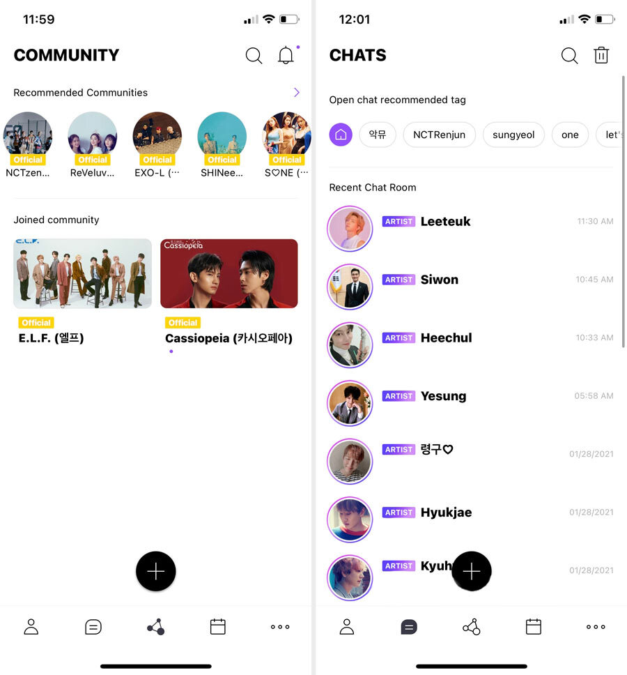 LYSN en Bubble chat-app