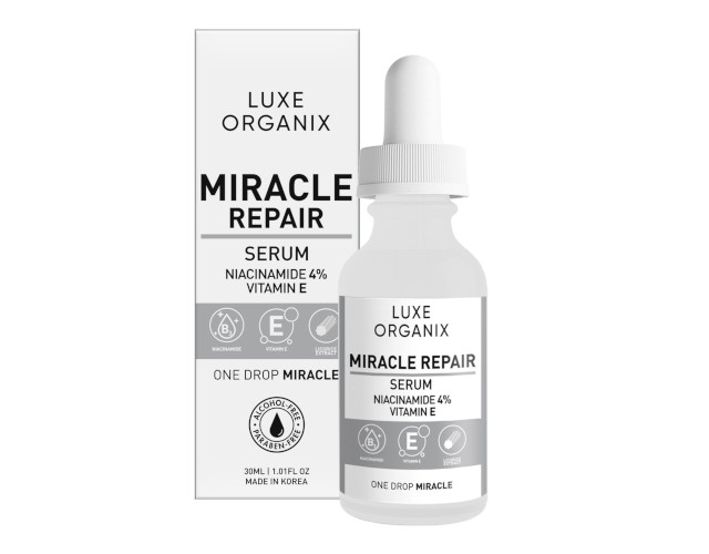 Skin Vitamin, Vitamin B3: Luxe Organix Miracle Repair Serum Niacinamide 