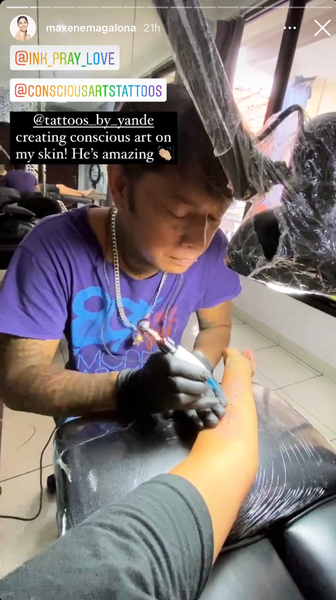 New tattoos being made for Maxine Magalona