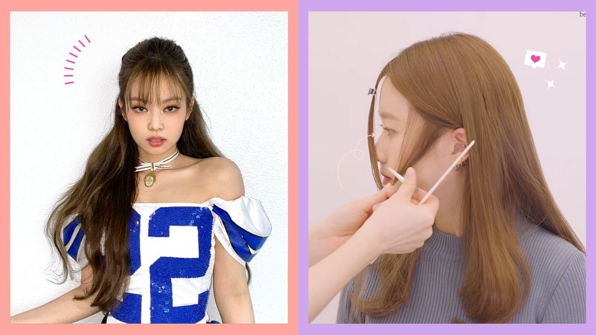How to cut Korean sheer bangs if you have a round face shape