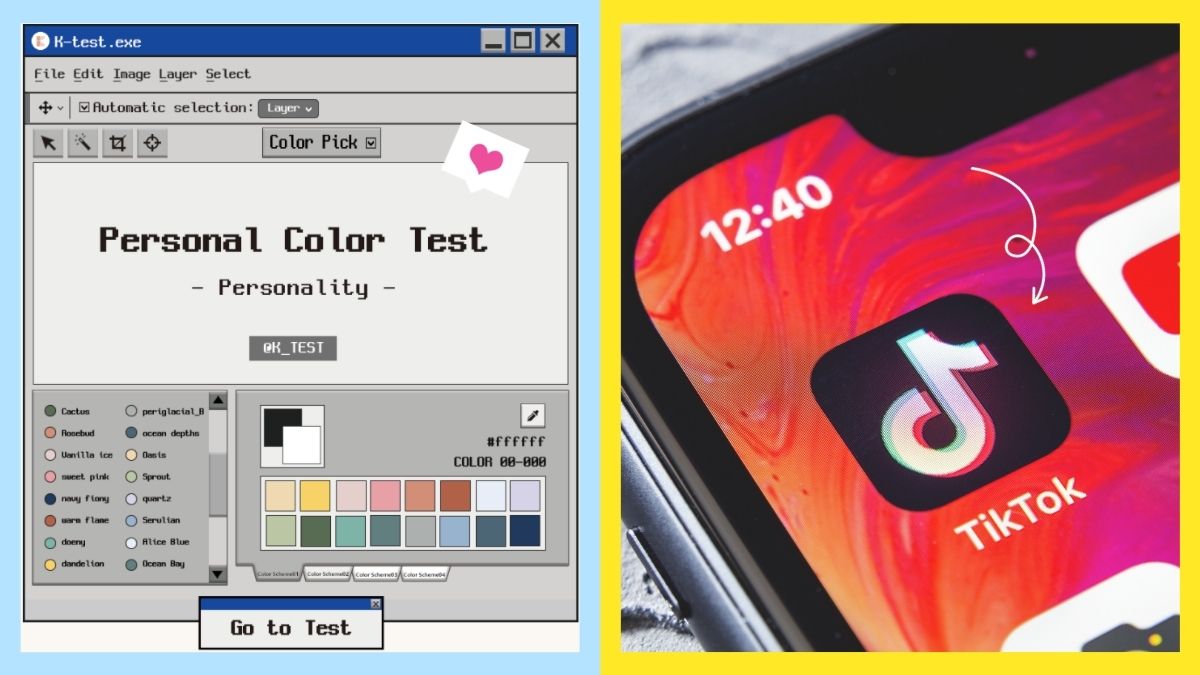 viral TikTok: color personality test