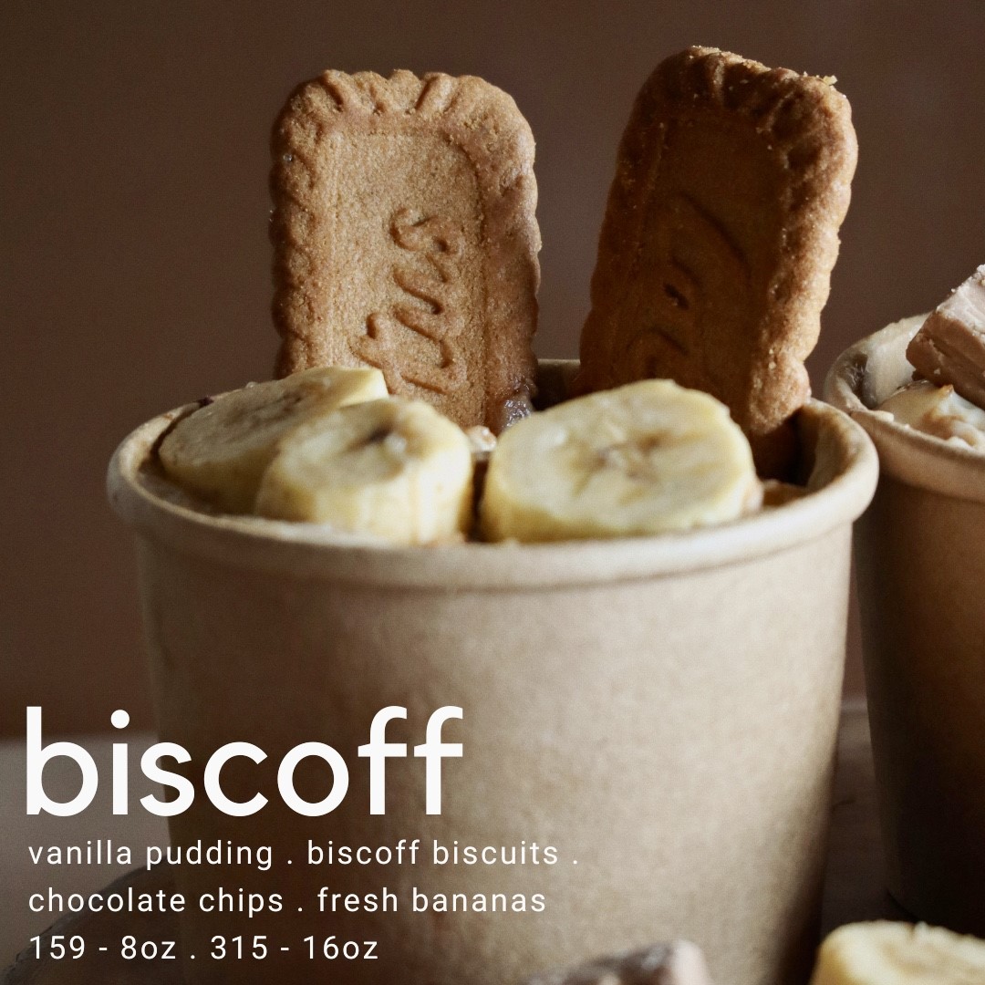 Baked desserts by Cocoa & Co. - biscoff banana pudding