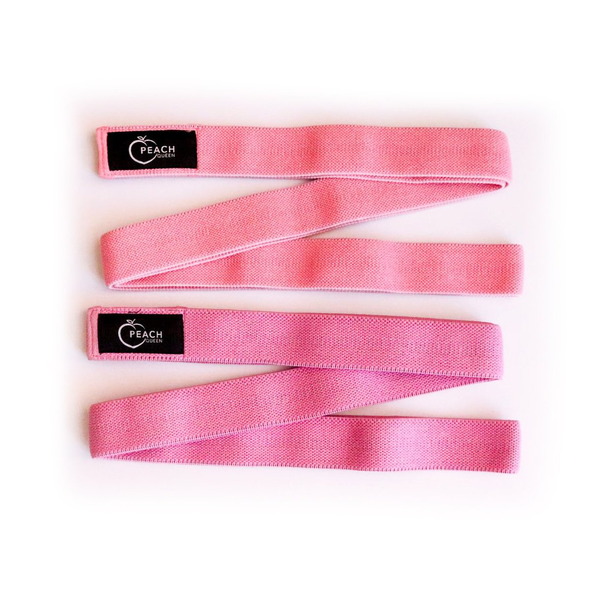 Pink items: fabric bands for workout