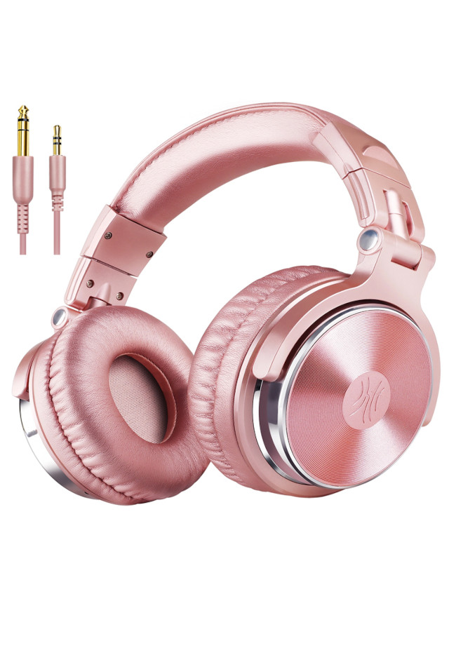 Pink items: headphones