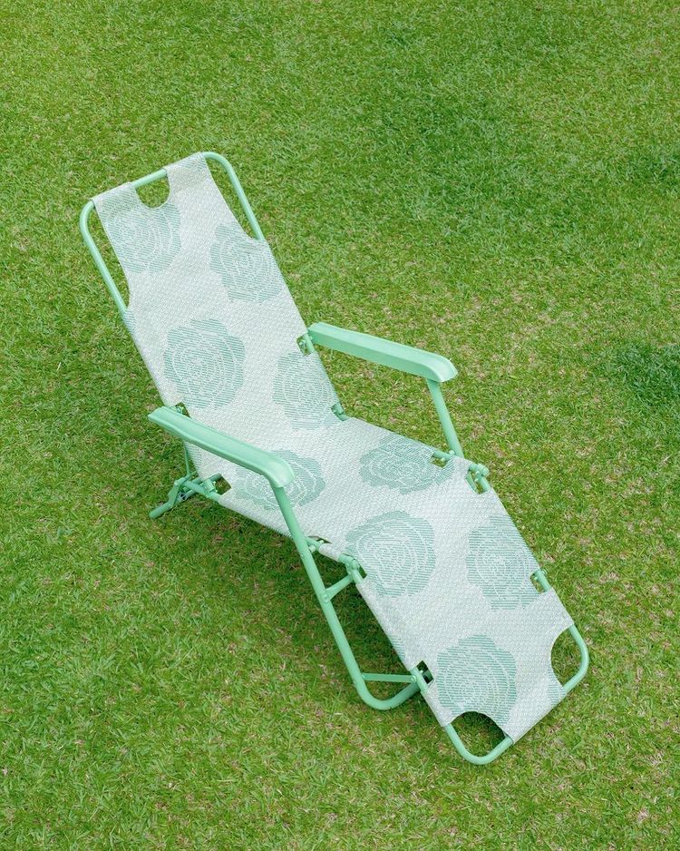 folding chair: easy chair from Halo Halo Home in green