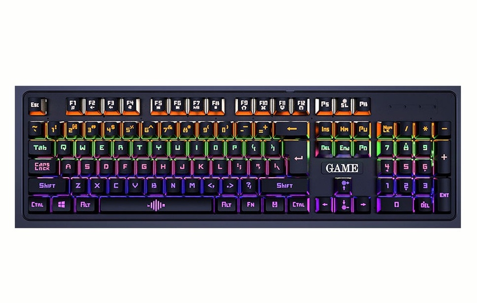 rgb keyboard: Gigaware K30 RGB Backlit Mechanical Keyboard (Blue Switch)
