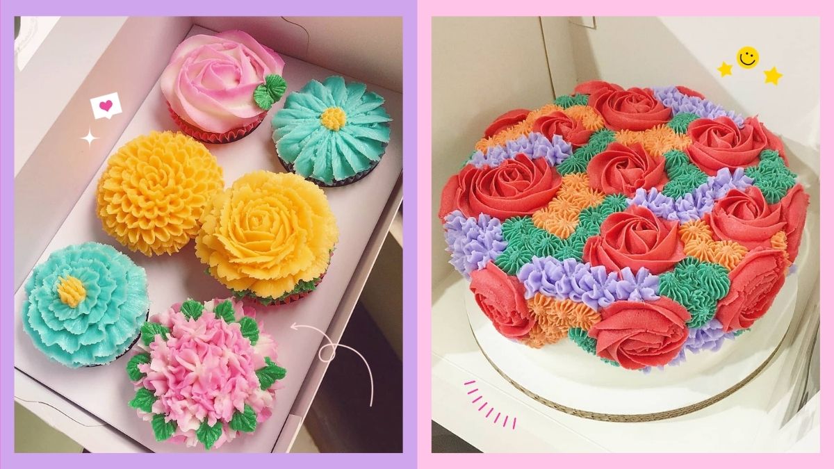 The Sugar Garden Floral Cake and Cupcakes