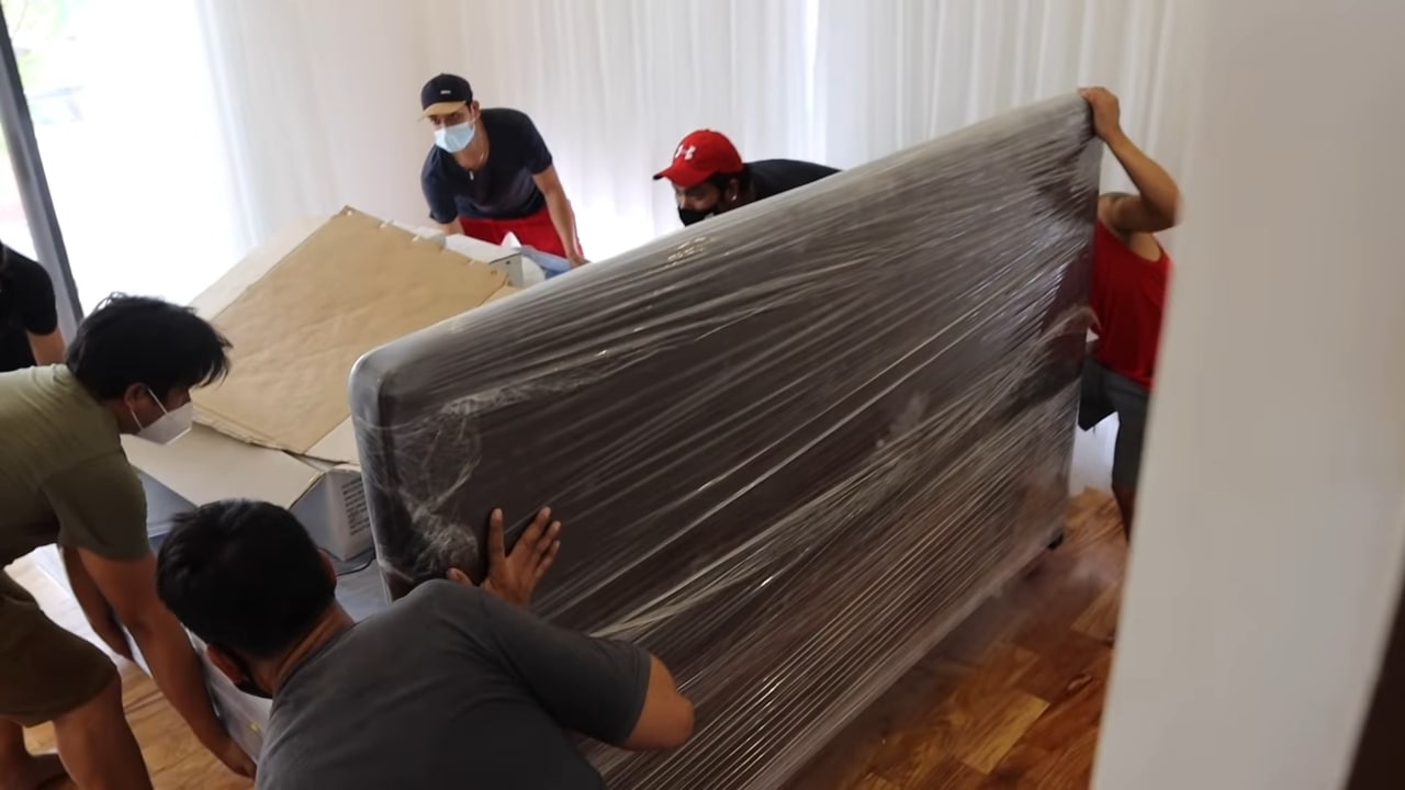Moving day at Sophie Albert & Vin Abrenica's new home