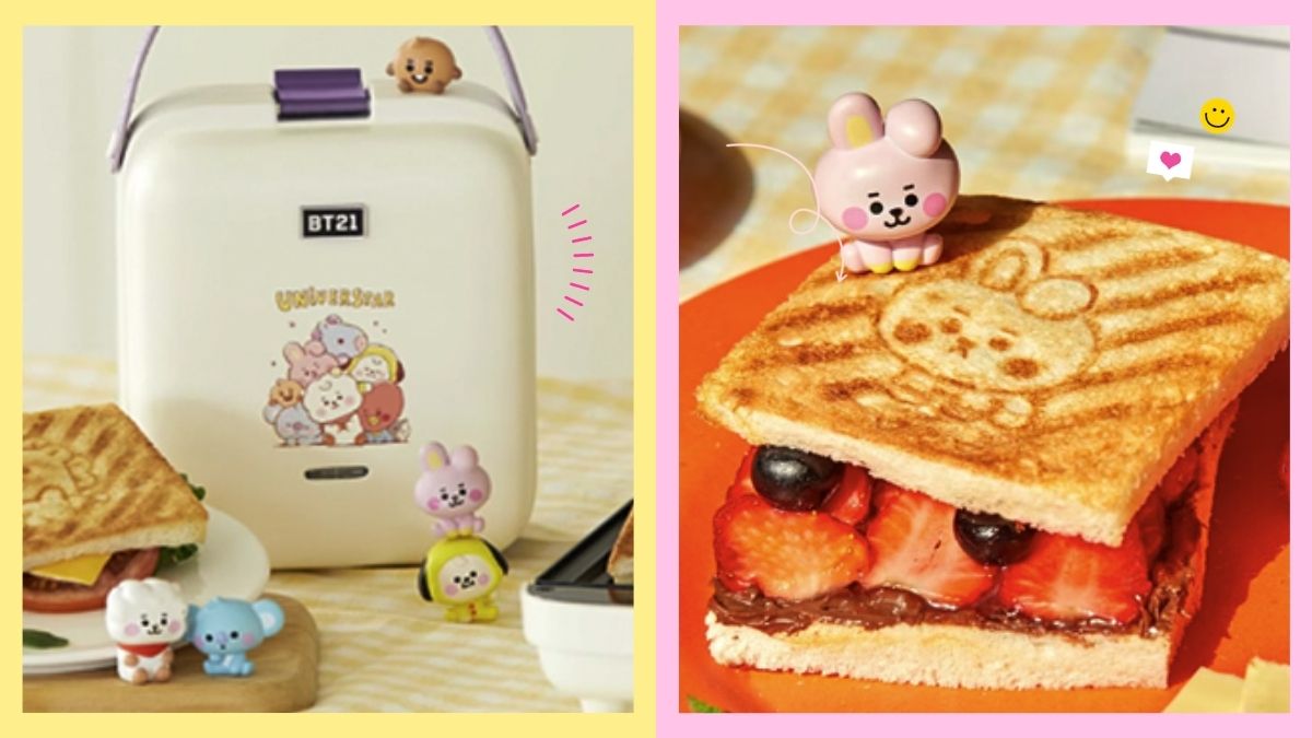 BT21 sandwich and waffle maker