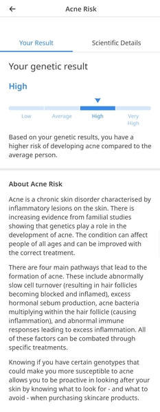 CircleDNA: acne feedback