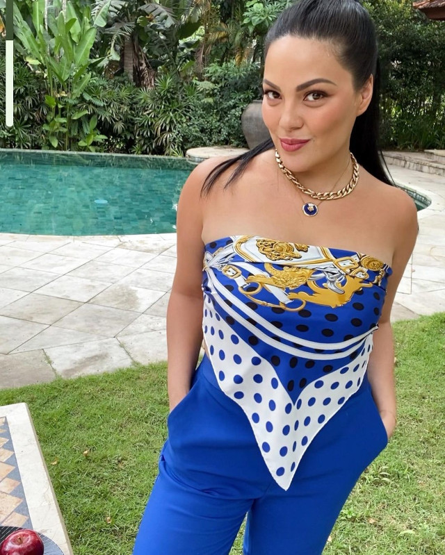 Summer outfit: KC Concepcion wearing a scarf top