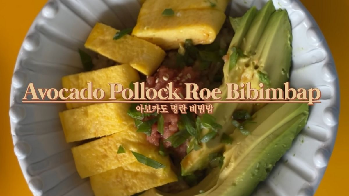 Jessica Jung's diet vlog: avocado pollock roe bibimbap