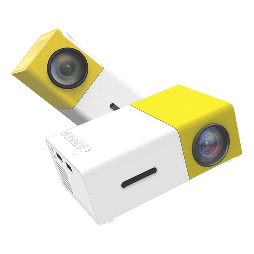 ODSCN YG-300 600 Lumens Mini Portable Projector in yellow