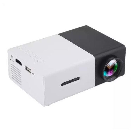 ODSCN YG-300 600 Lumens Mini Portable Projector in black